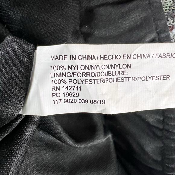 Eloquii | Sequin Gunmetal Silver Plus Size Pull On Sparkle Wide Leg Pants 16 1X - Picture 10 of 10